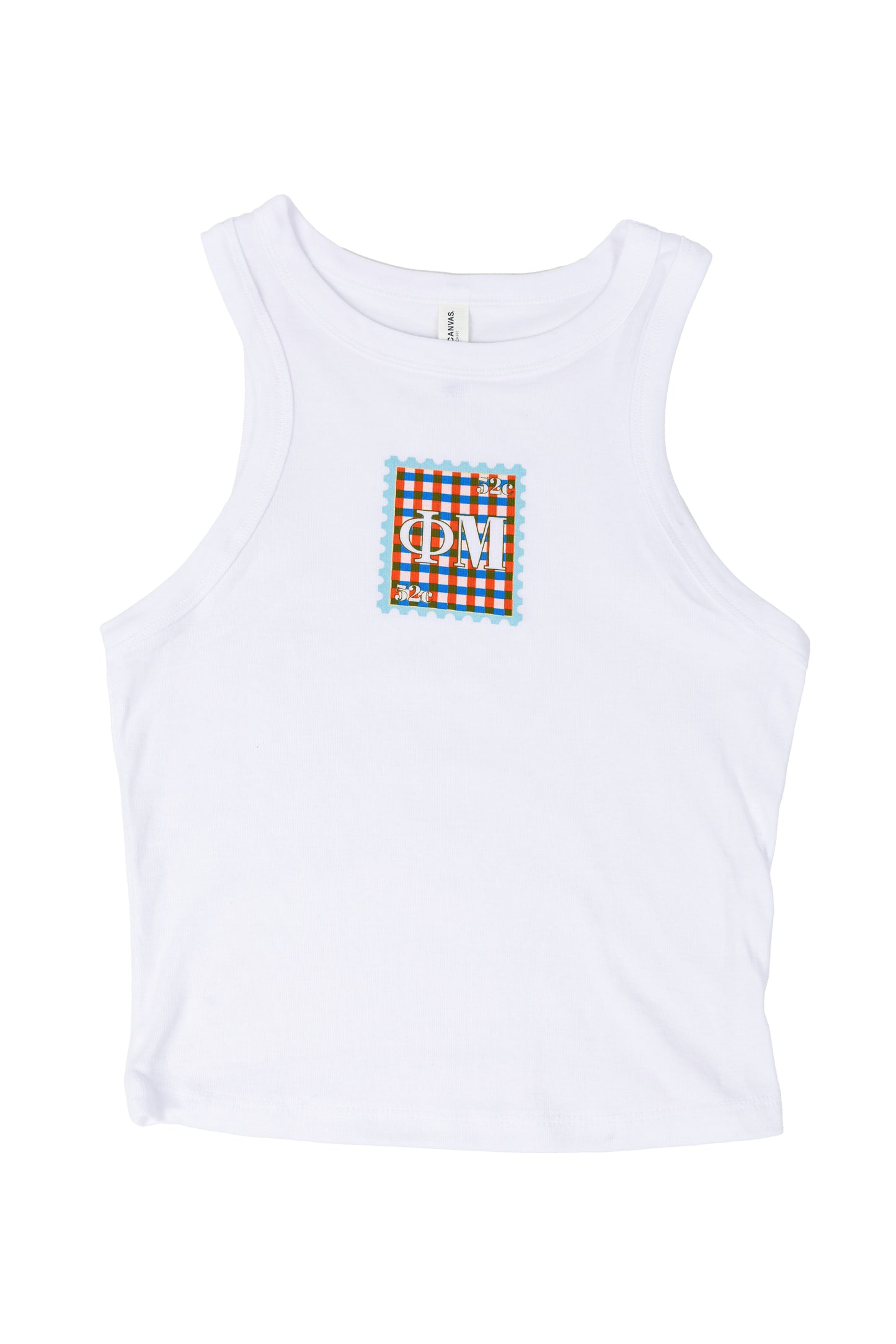 Phi Mu Gingham Greek Tank