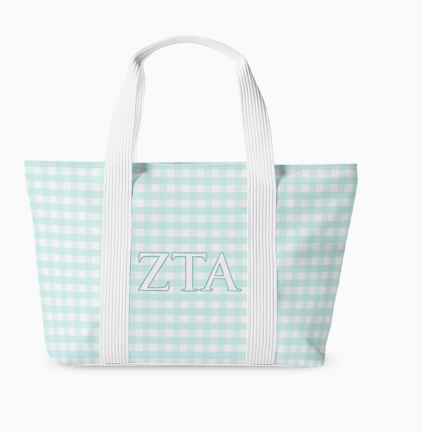 Zeta Tau Alpha Gingham Tote