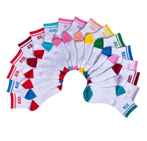 Alpha Omicron Pi Quarter Socks
