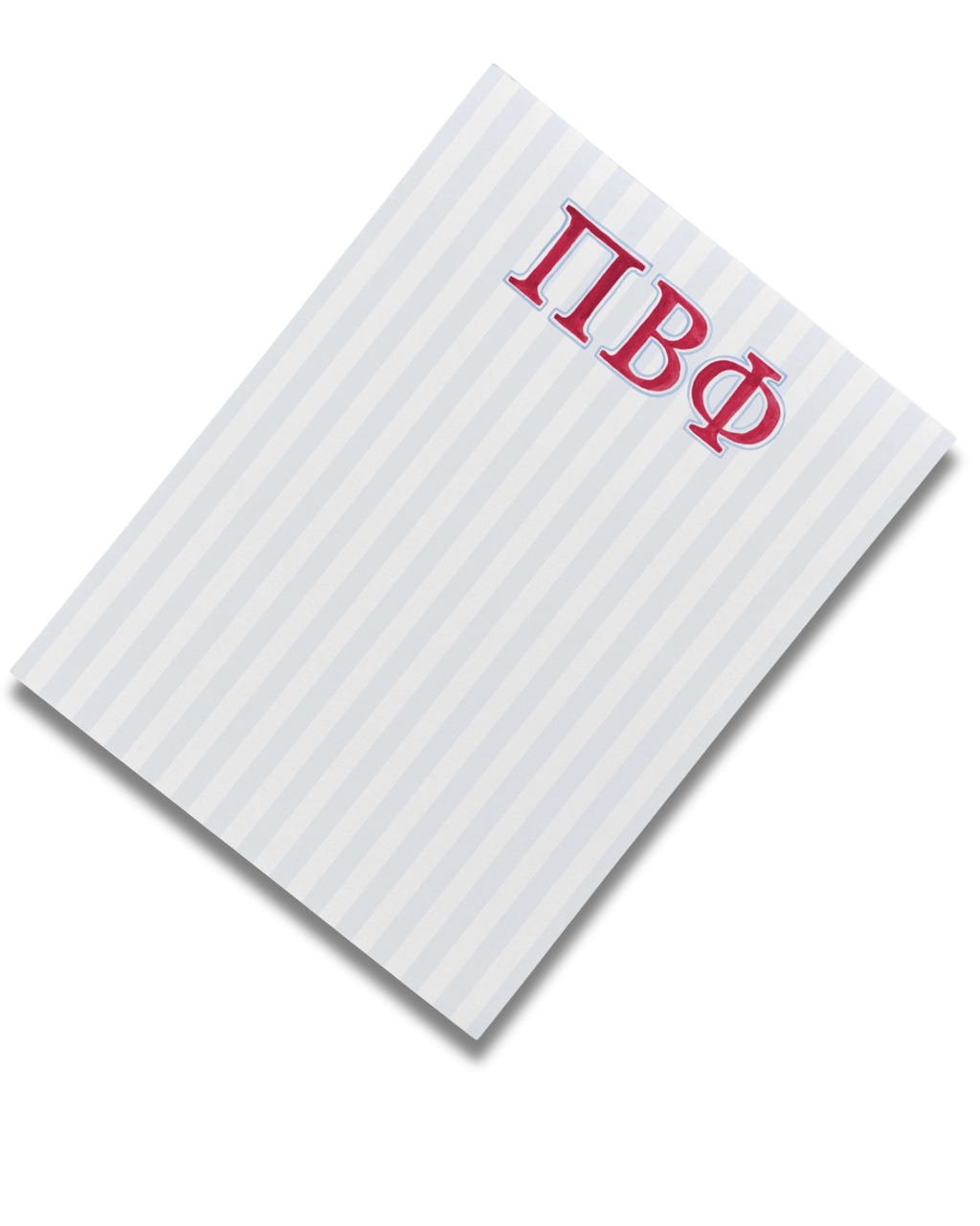 Pi Beta Phi Striped Notepad