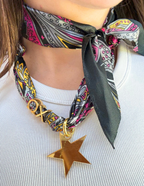 Chi Omega Letter Star Scarf
