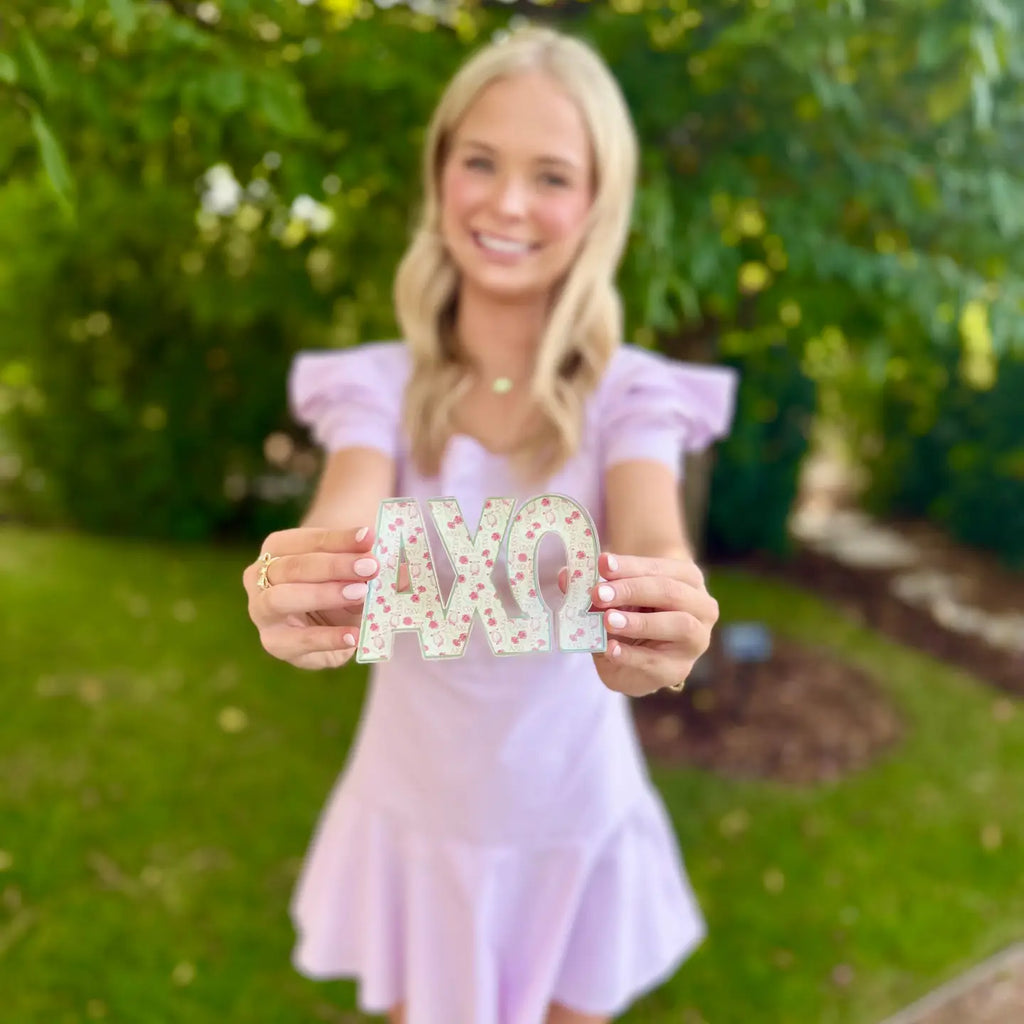 Alpha Chi Omega Acrylic Shelfie