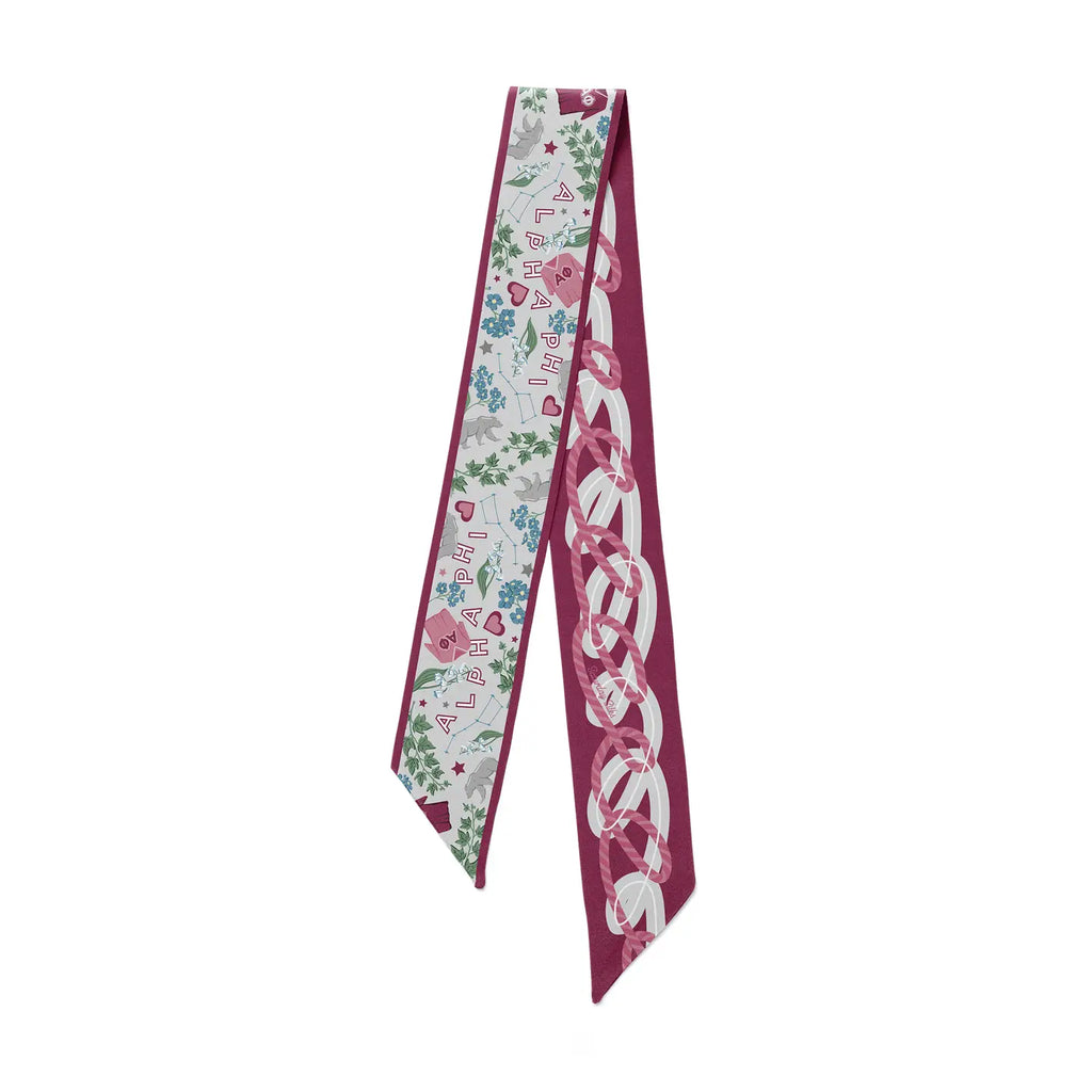 Alpha Phi Skinny Scarf