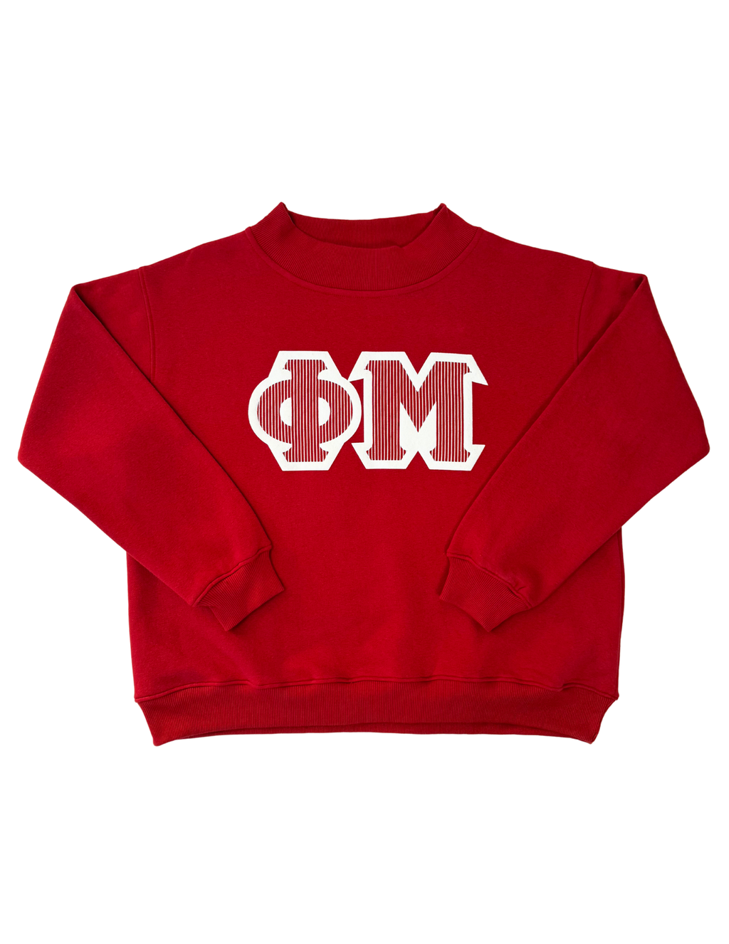 Phi Mu Red Mockneck