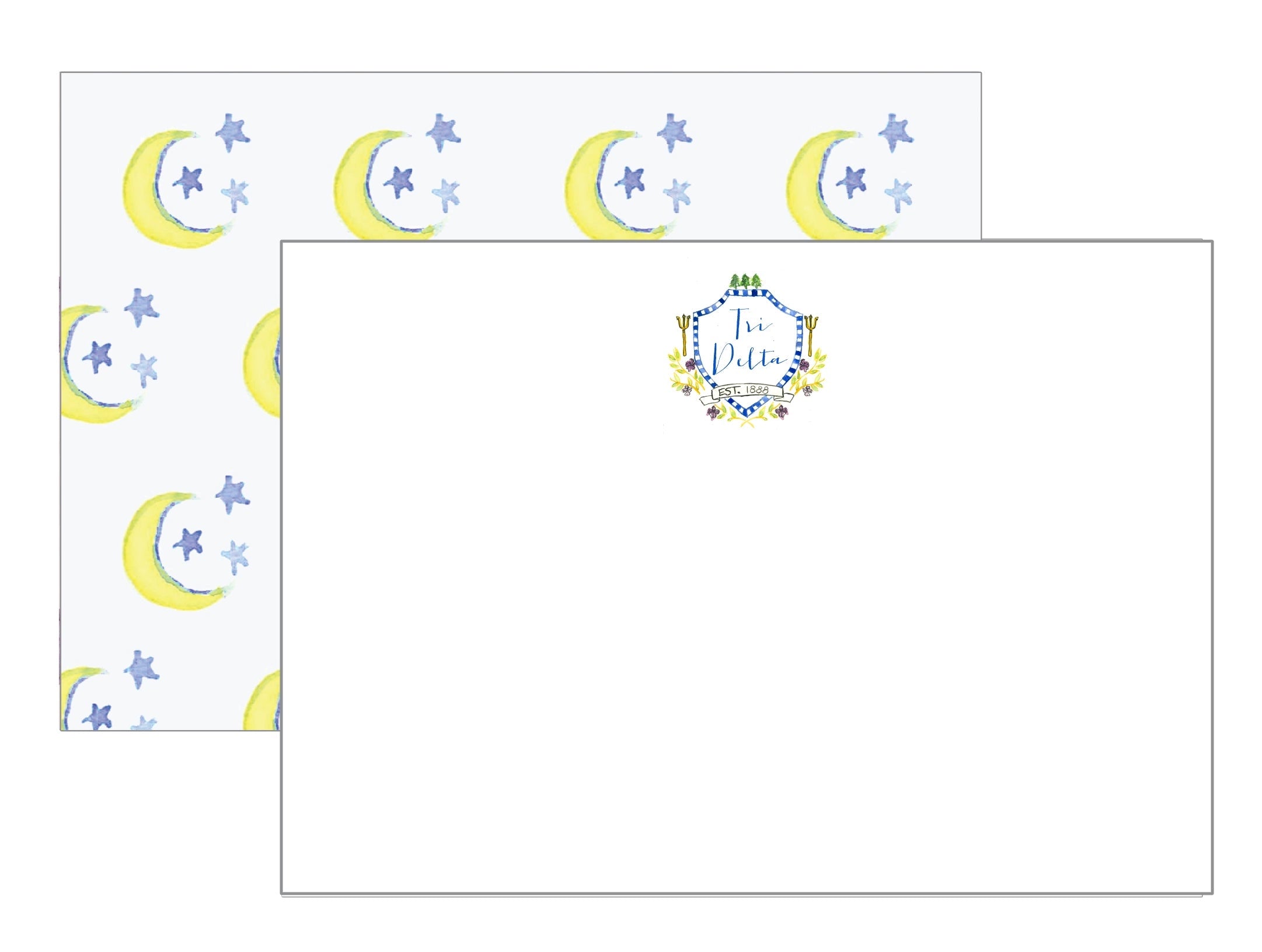 Delta Delta Delta Note Card Set