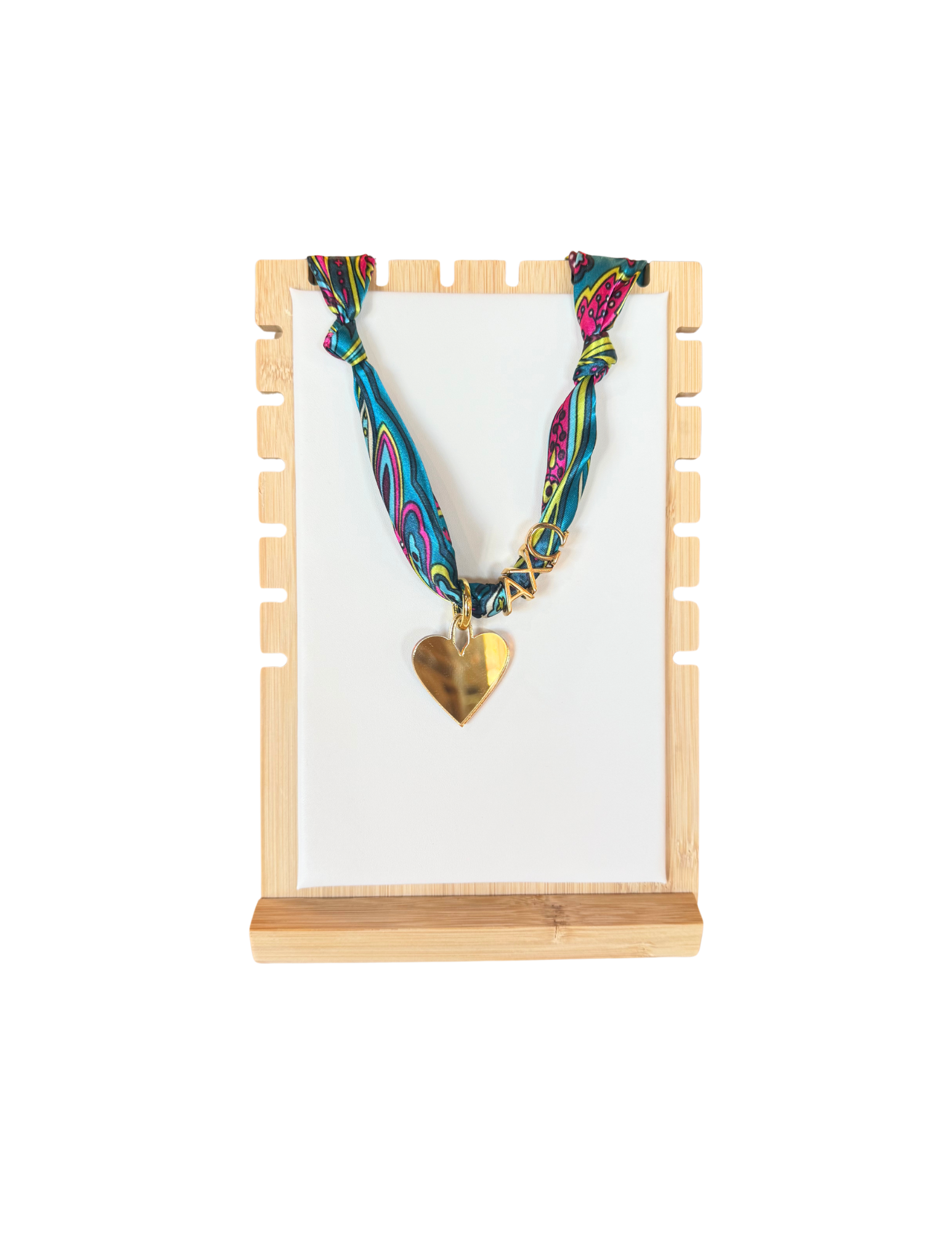 Alpha Chi Omega Letter Heart Scarf