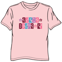 Load image into Gallery viewer, Alpha Delta Pi Groovy Flowers T-Shirt