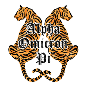Alpha Omicron Pi Tiger Hoodie