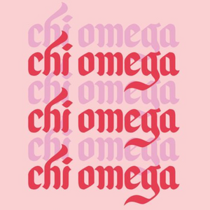 Chi Omega Gothic Letters T-Shirt