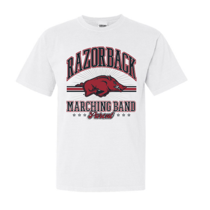 Razorback Marching Band Parent short sleeve T-shirt