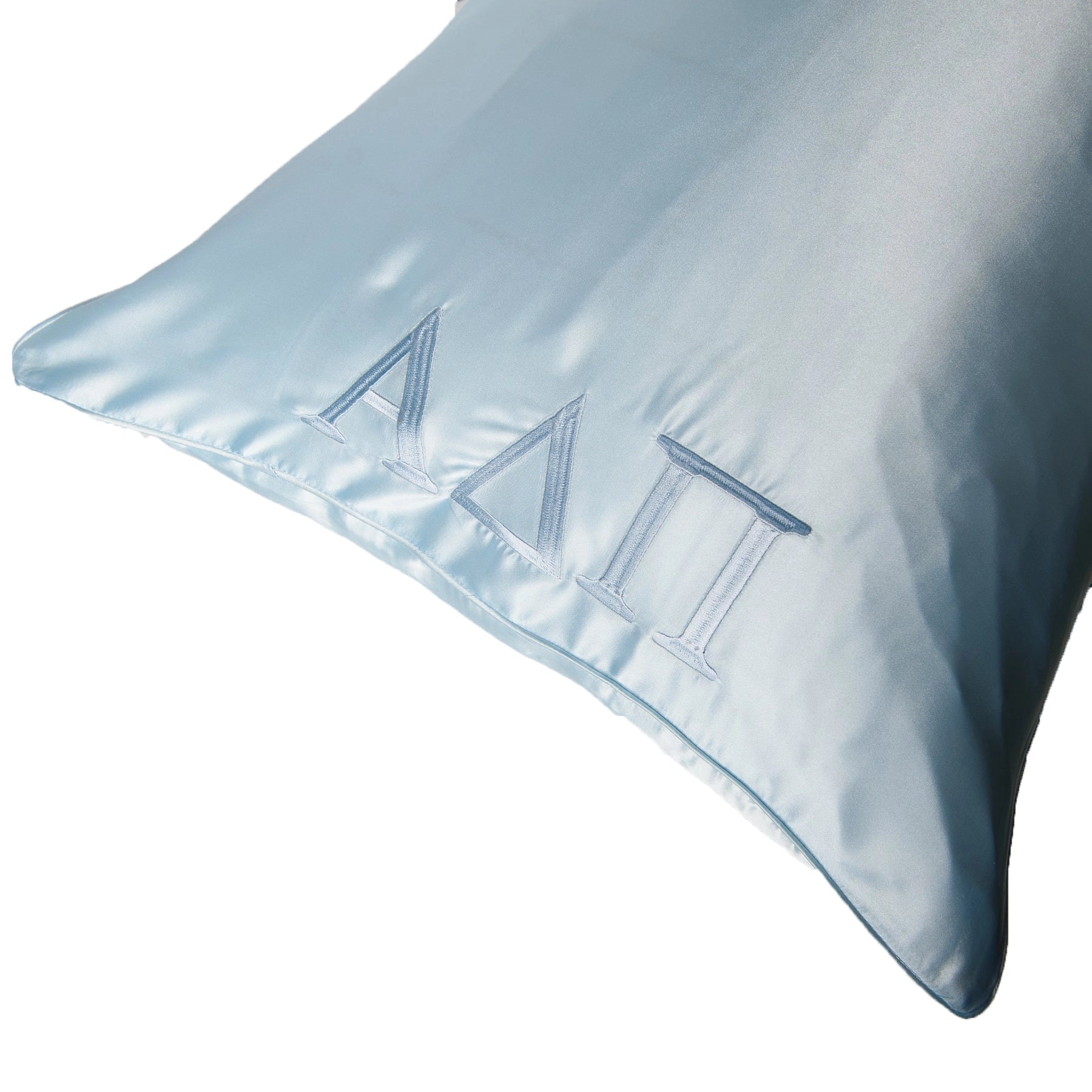 Alpha Delta Pi Embroidered Silk Pillow Case