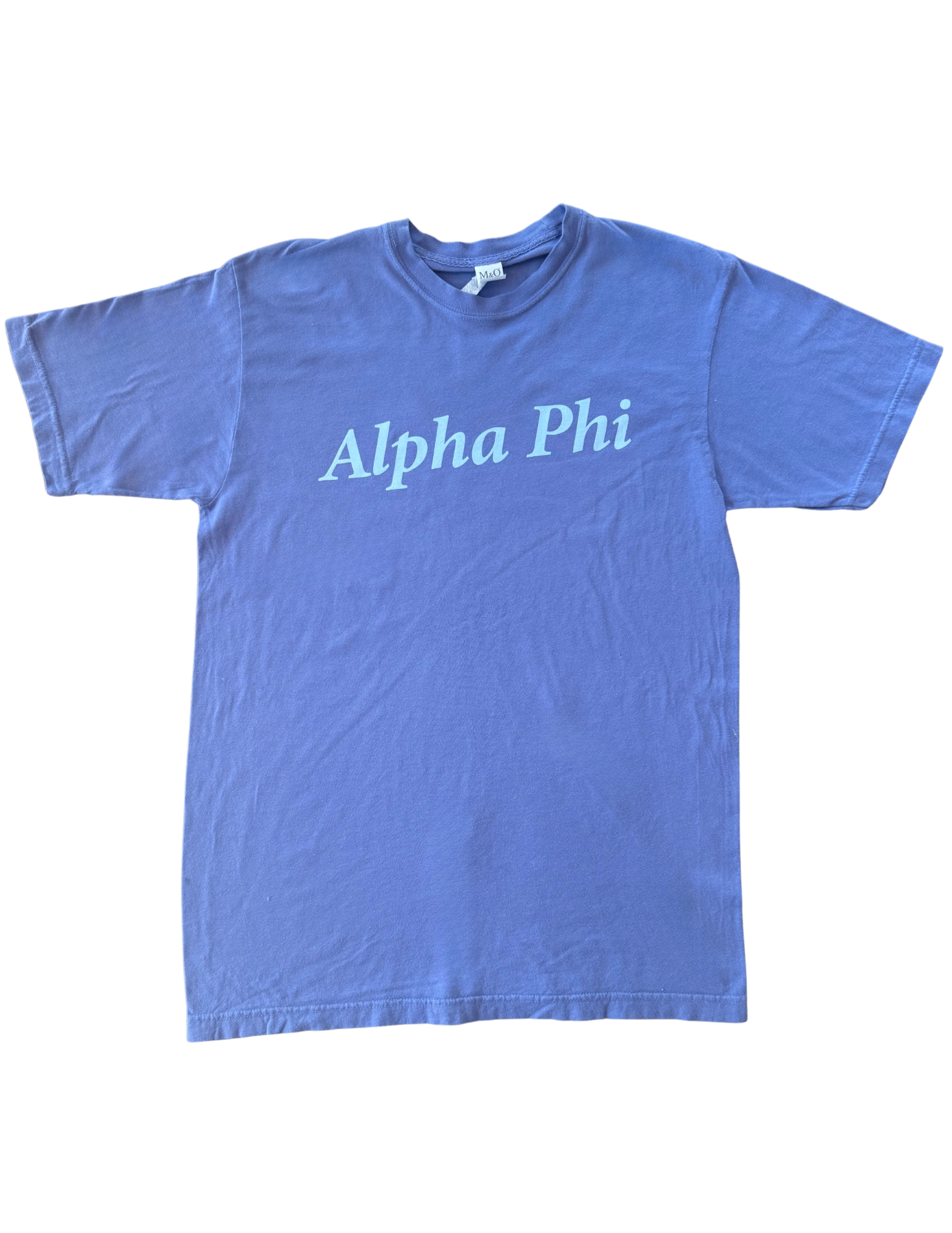 Alpha Phi Blue Tone-on-Tone T-Shirt