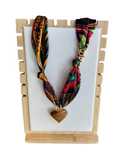Alpha Phi Letter Heart Scarf