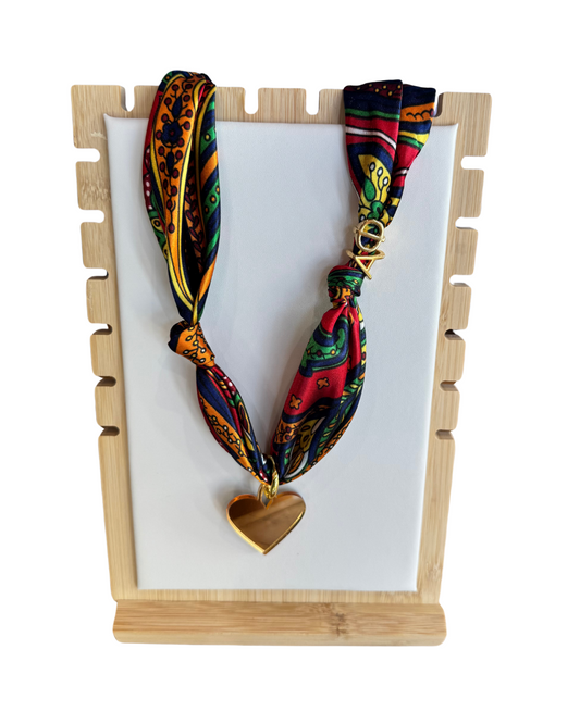 Alpha Phi Letter Heart Scarf