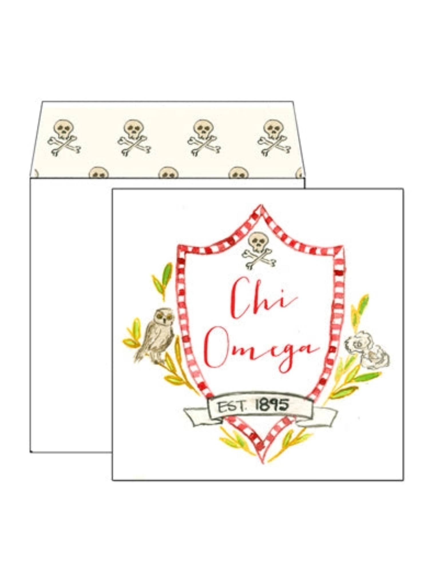 Chi Omega Greeting Card