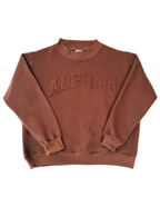 Alpha Omicron Pi Brown Mockneck