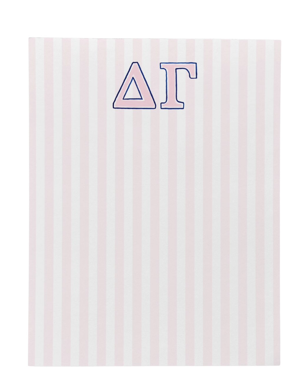 Delta Gamma Striped Notepad