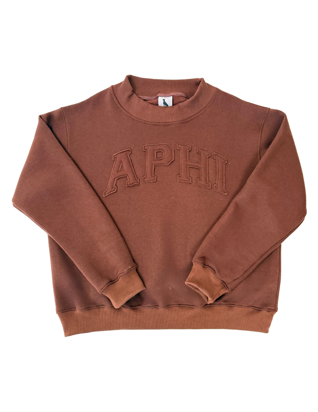 Alpha Phi Brown Mockneck