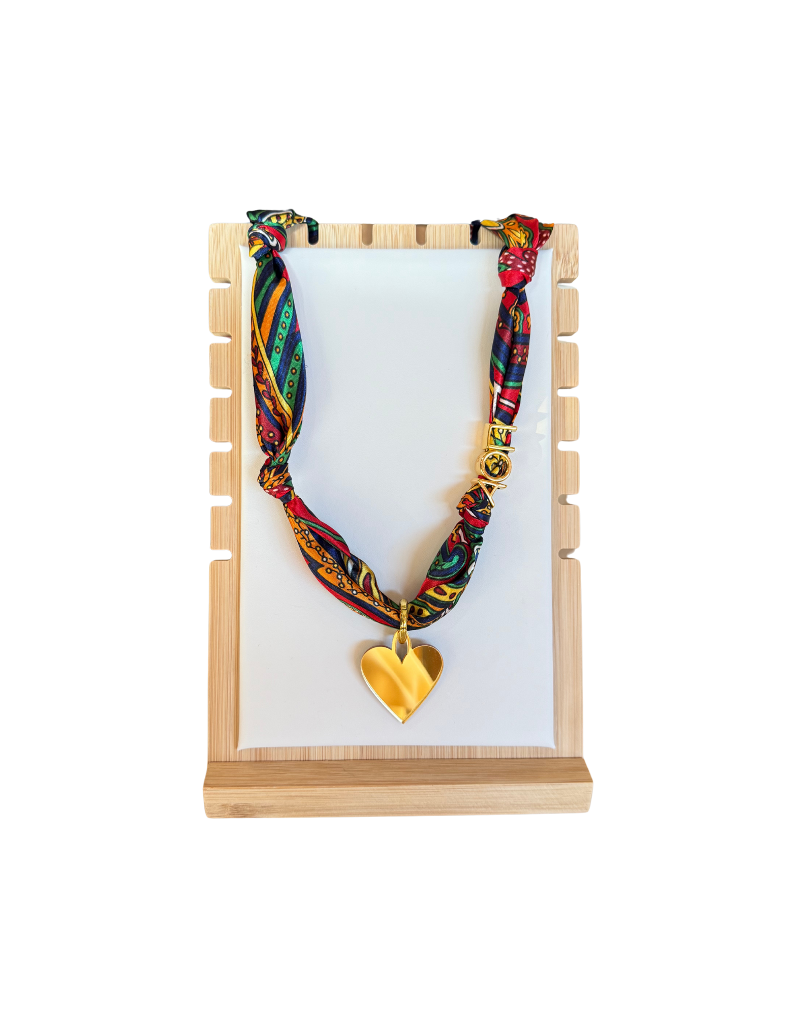 Alpha Omicron Pi Letter Heart Scarf