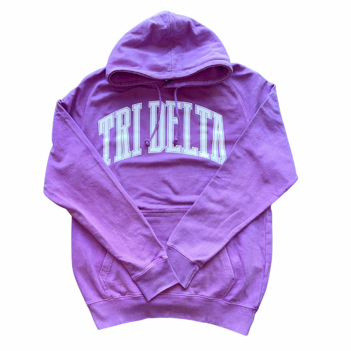 Tri Delta Arch Orchid Hoodie