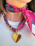 Alpha Omicron Pi Letter Heart Scarf