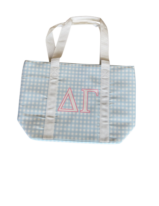 Delta Gamma Gingham Tote