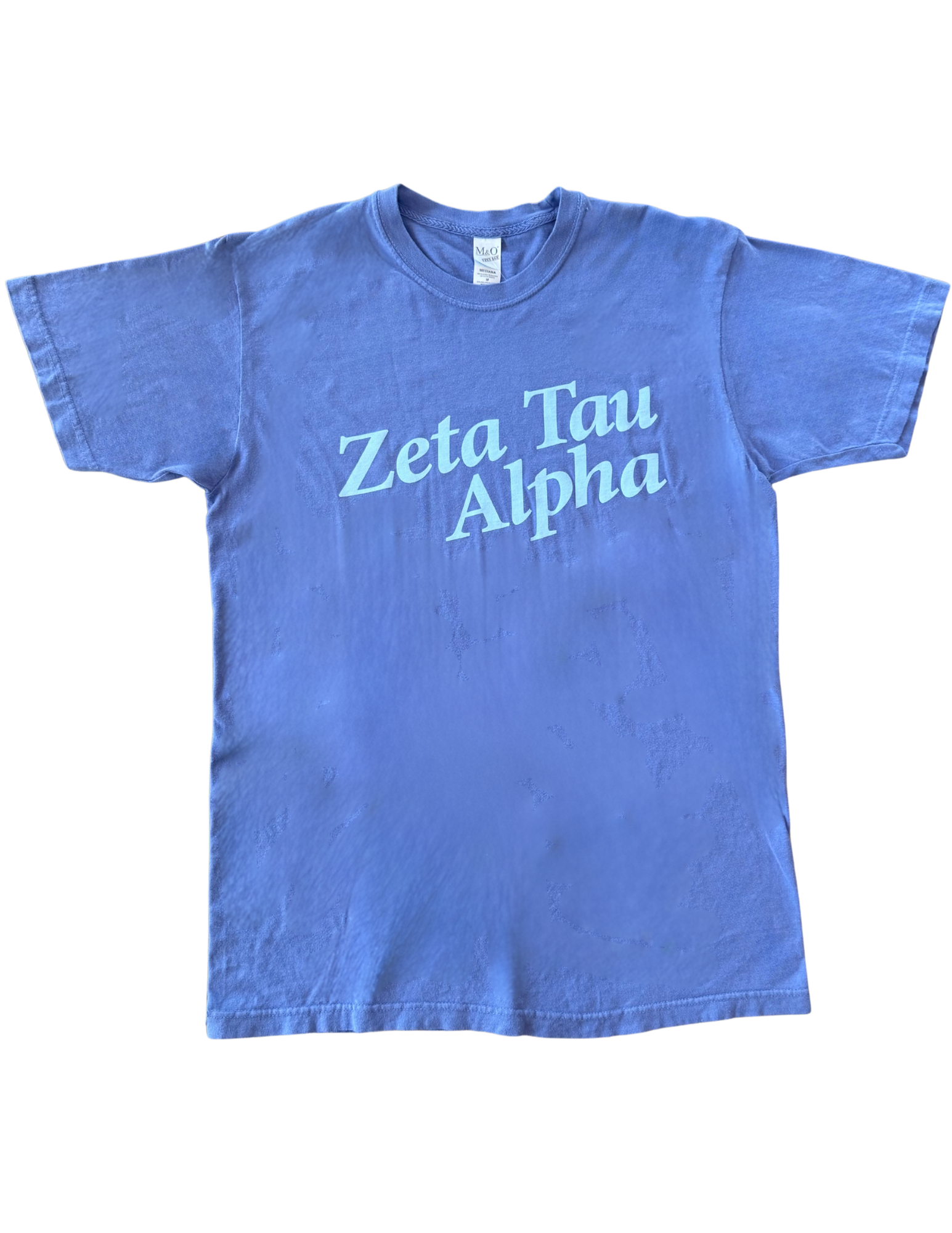 Zeta Tau Alpha Blue Tone-on-Tone T-Shirt