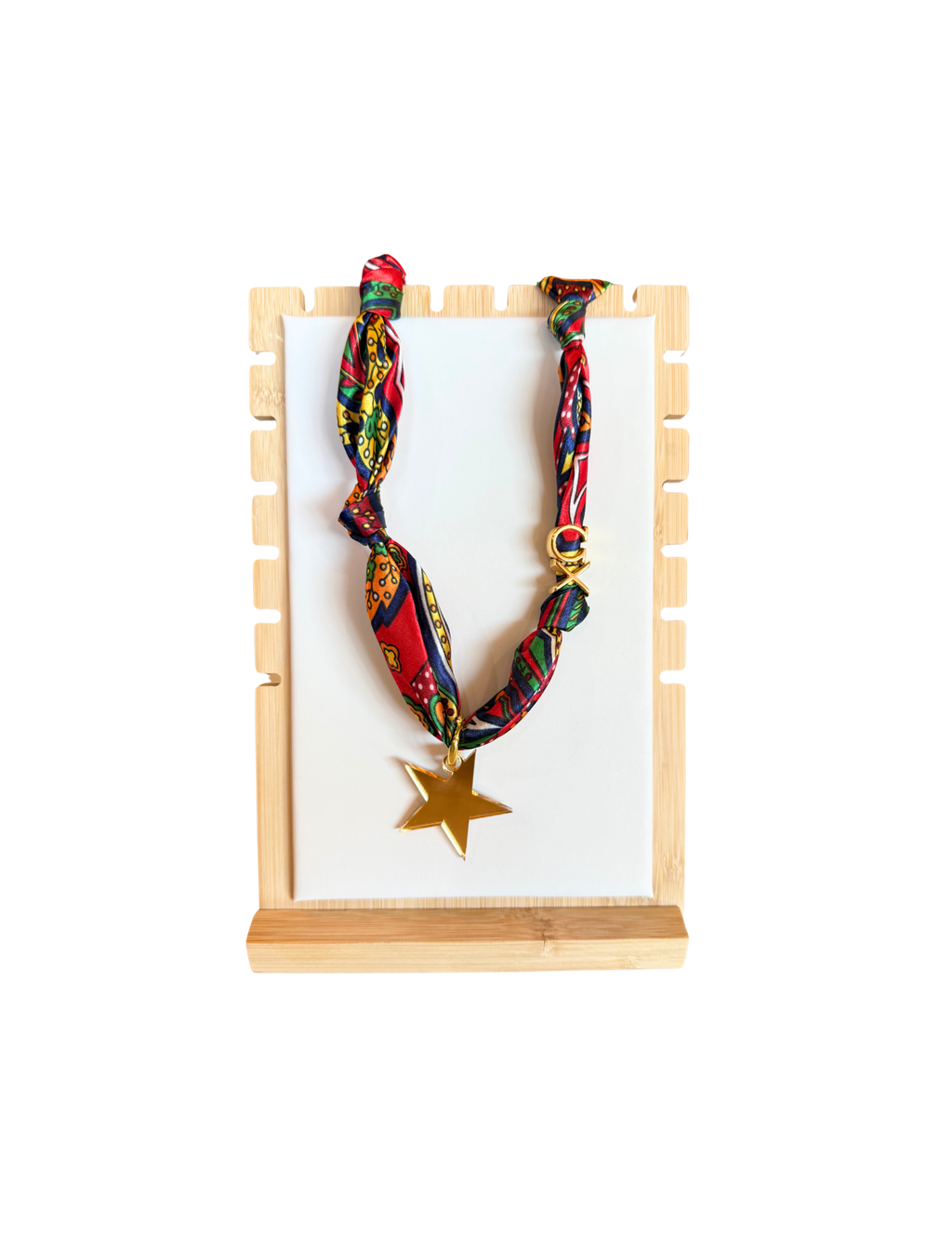 Chi Omega Letter Star Scarf