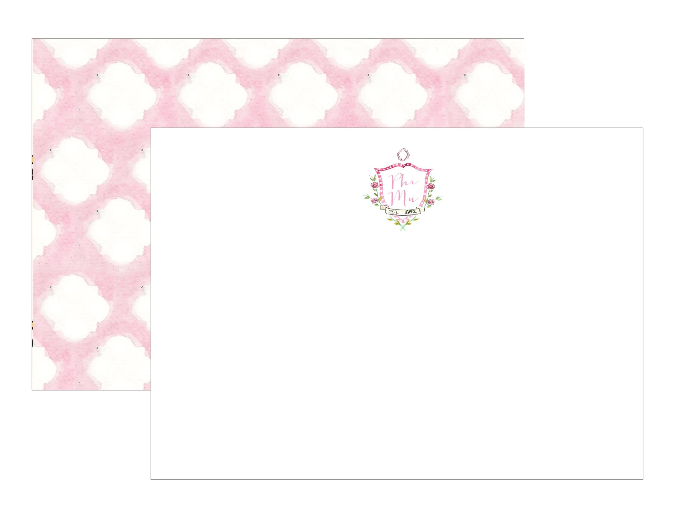 Phi Mu Note Card Set