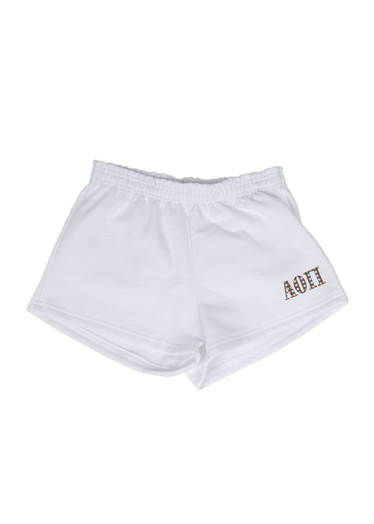 Alpha Omicron Pi Gingham Greek Shorts