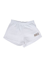 Load image into Gallery viewer, Alpha Omicron Pi Gingham Greek Shorts