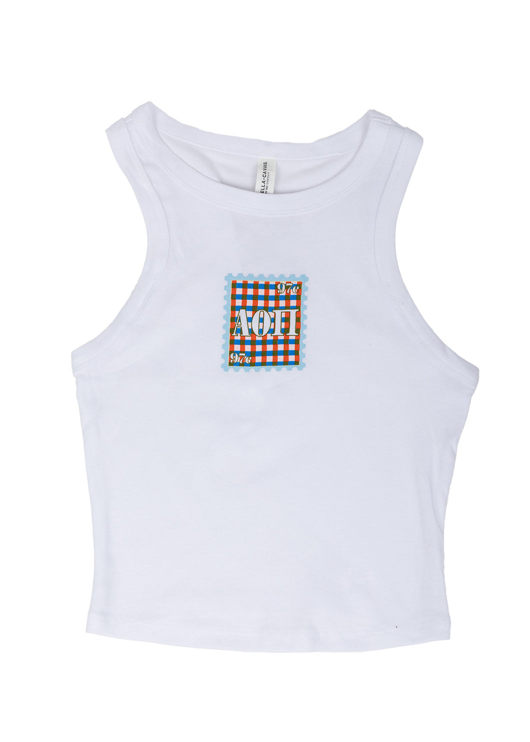 Alpha Omicron Pi Gingham Greek Tank