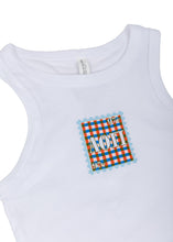 Load image into Gallery viewer, Alpha Omicron Pi Gingham Greek Tank