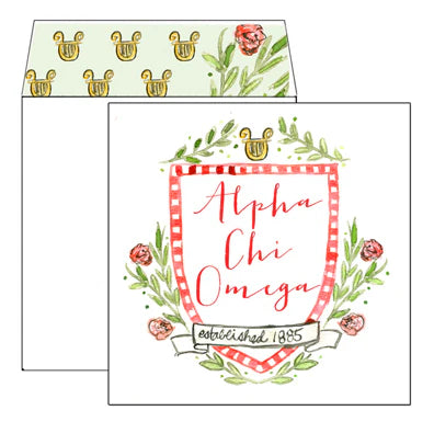 Alpha Chi Omega Greeting Card
