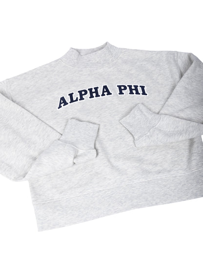 Alpha Phi Cropped Mockneck
