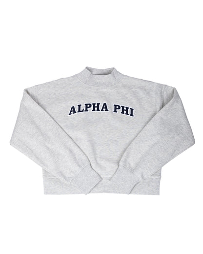 Alpha Phi Cropped Mockneck