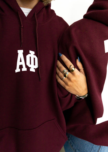 Alpha Phi Maroon Hoodie