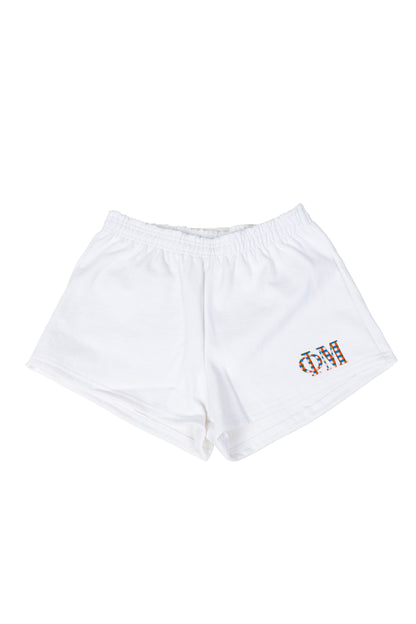 Phi Mu Gingham Greek Shorts