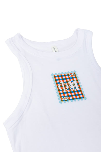 Phi Mu Gingham Greek Tank
