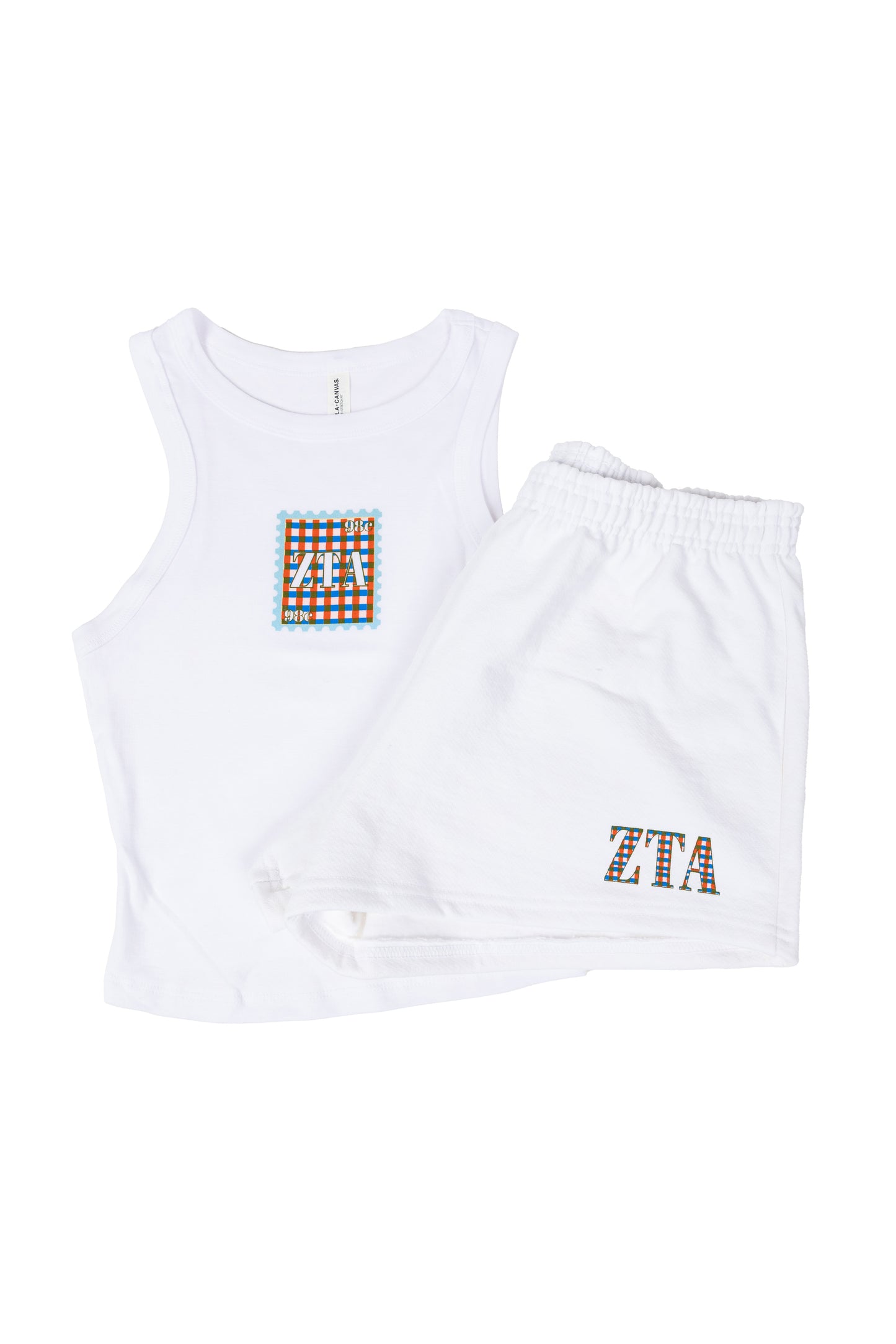 Zeta Tau Alpha Gingham Greek Tank