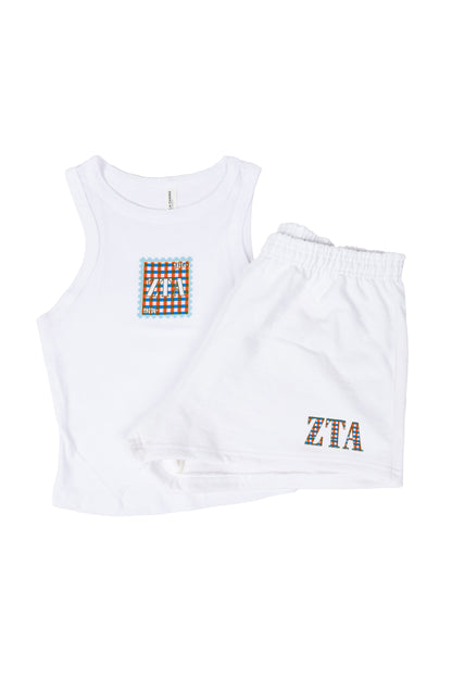 Zeta Tau Alpha Gingham Greek Tank