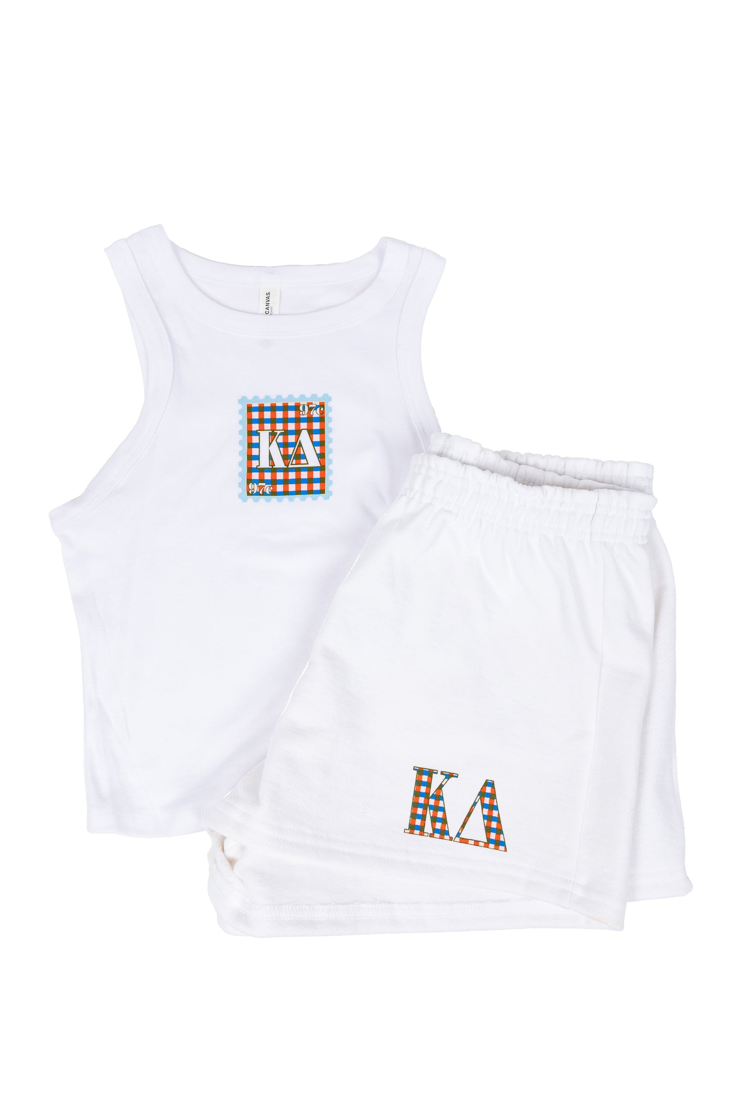 Kappa Delta Gingham Greek Tank