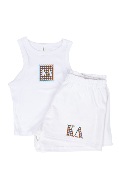 Kappa Delta Gingham Greek Tank