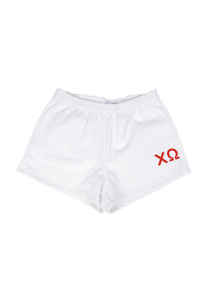 Chi Omega Sporty Greek Shorts