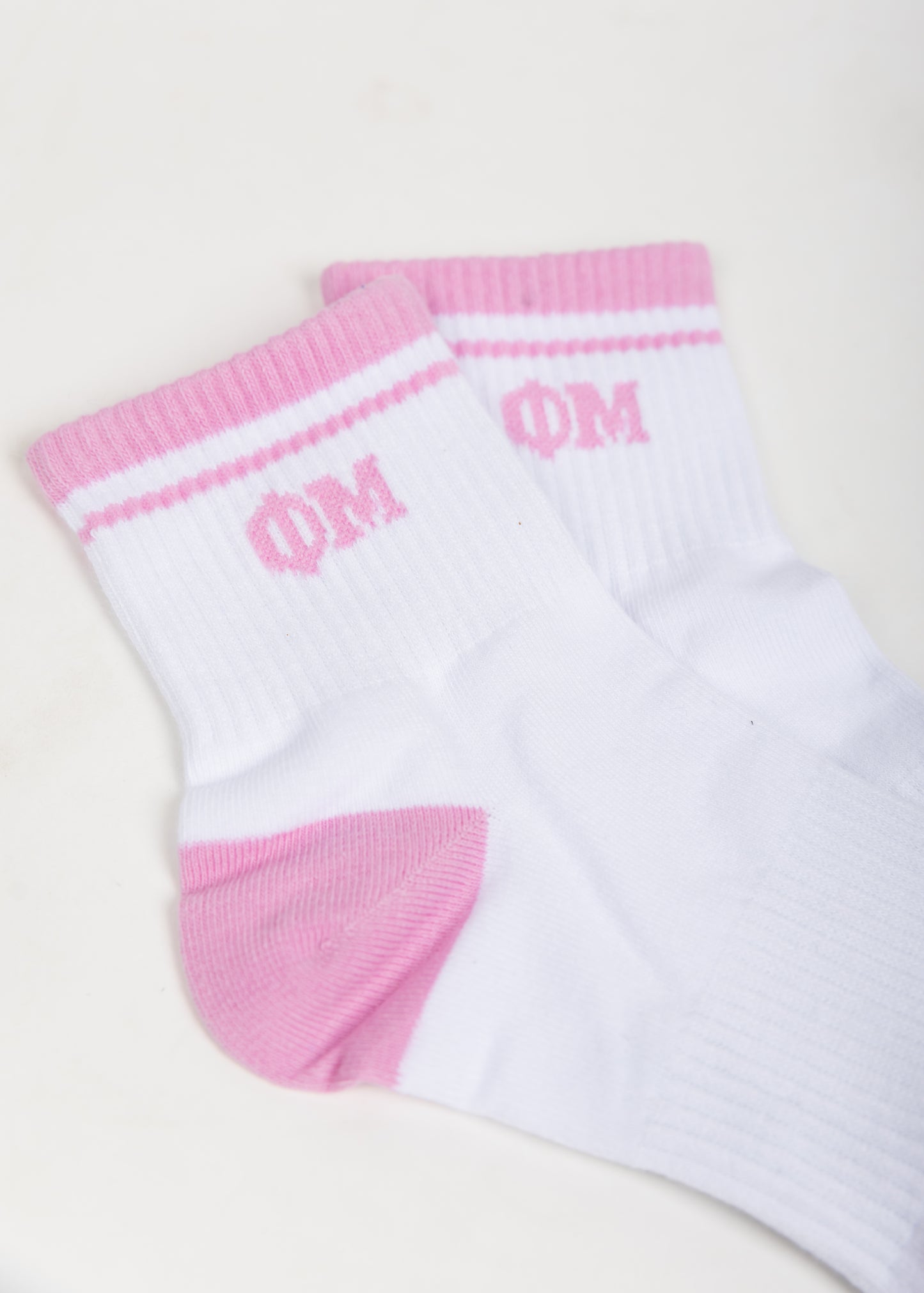 Phi Mu Quarter Socks