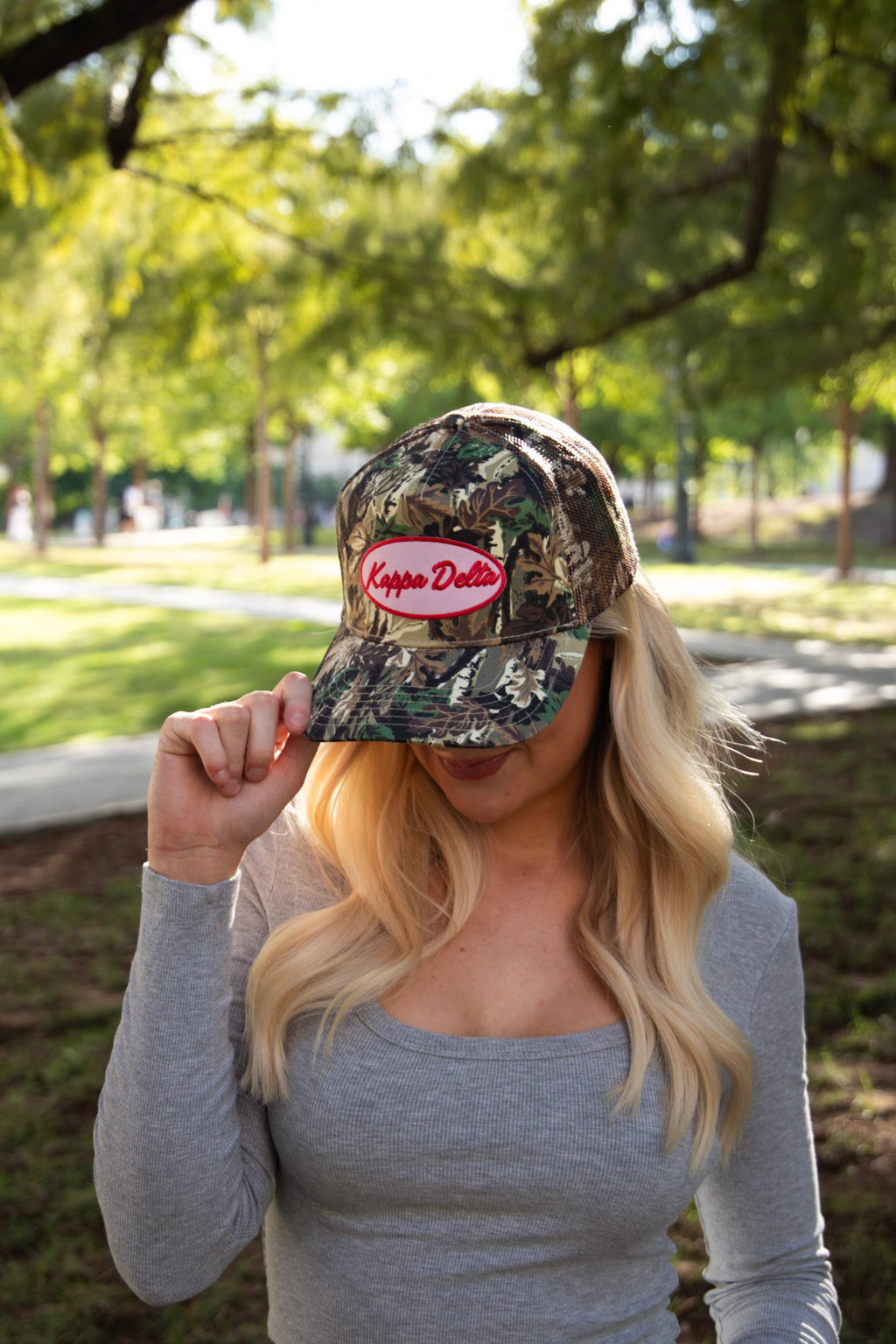 Kappa Delta Camo Trucker Hat