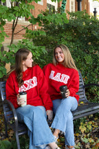 Phi Mu Red Mockneck