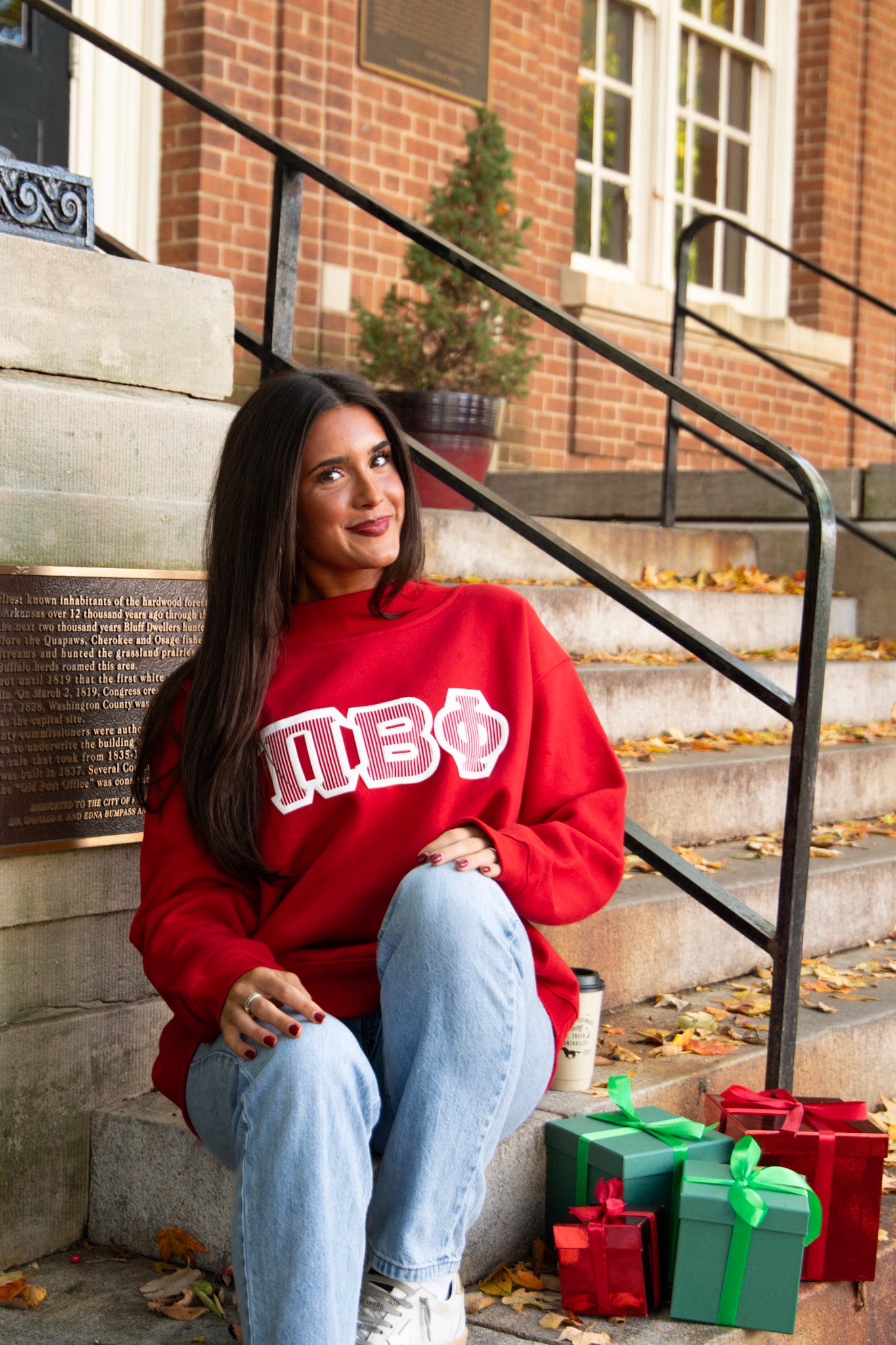 Pi Beta Phi Red Mockneck