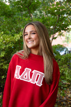 Alpha Delta Pi Red Mock Neck