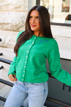 Pi Beta Phi Green Cardigan